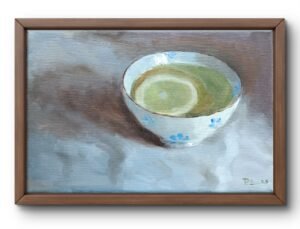 Reflets de tisane au citron